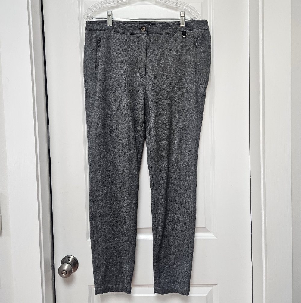 Women's Talbots Gray Ankle Length Knit Pants